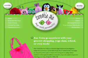 Tweetie Pie Bags maker of adorable reusable shopping bags